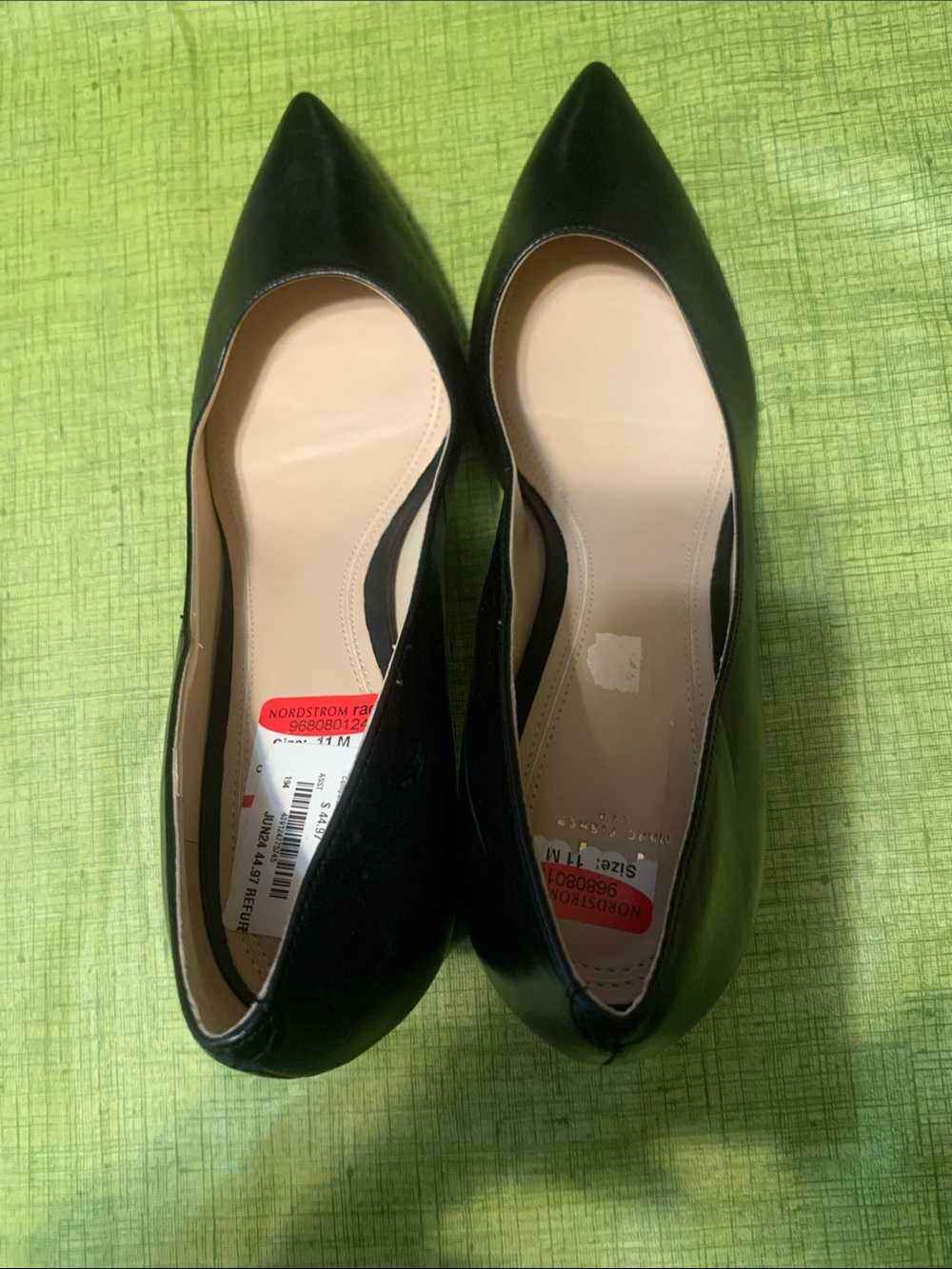Marc Fisher Black Pointed Toe Heels